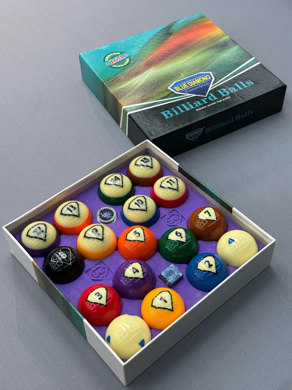 American Diamond Pool Ball Set (Large Size)
